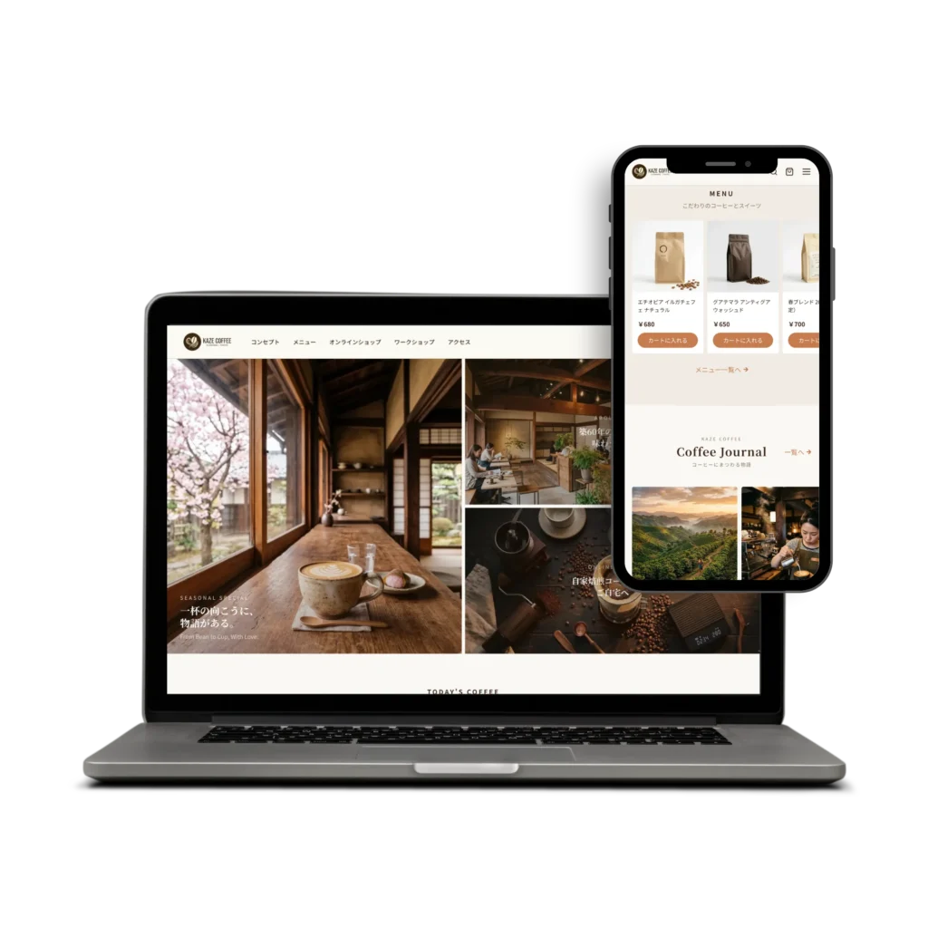 カフェ・喫茶店ホームページ