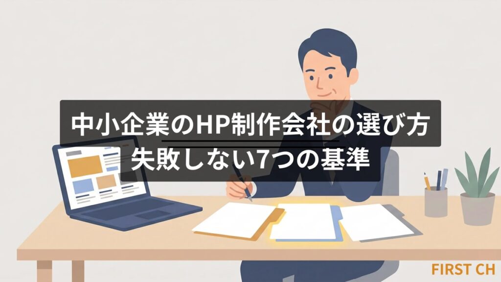 中小企業のHP制作会社の選び方｜失敗しない7つの基準