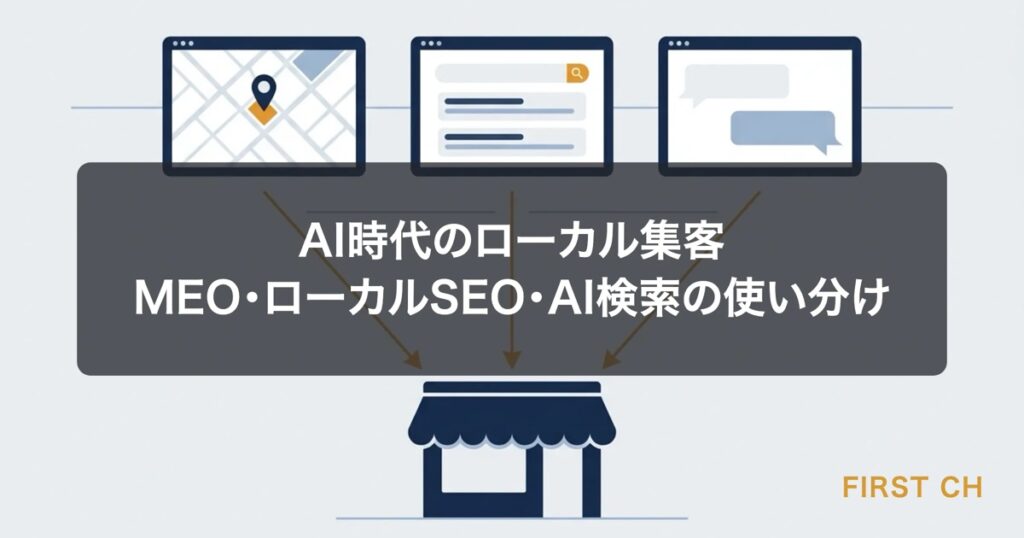 AI時代のローカル集客｜MEO・ローカルSEO・AI検索の使い分け