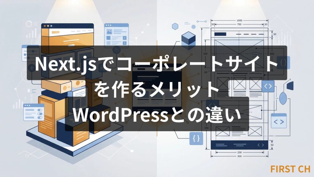 Next.jsでコーポレートサイトを作るメリット｜WordPressとの違い