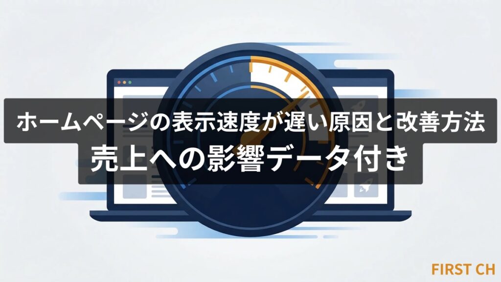 ホームページの表示速度が遅い原因と改善方法｜売上への影響データ付き